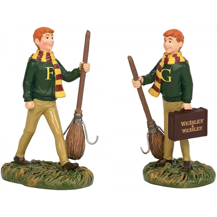 Department 56 Harry Potter Village Fred & George Weasley Figurine 3.1 - B5ONPXY2F