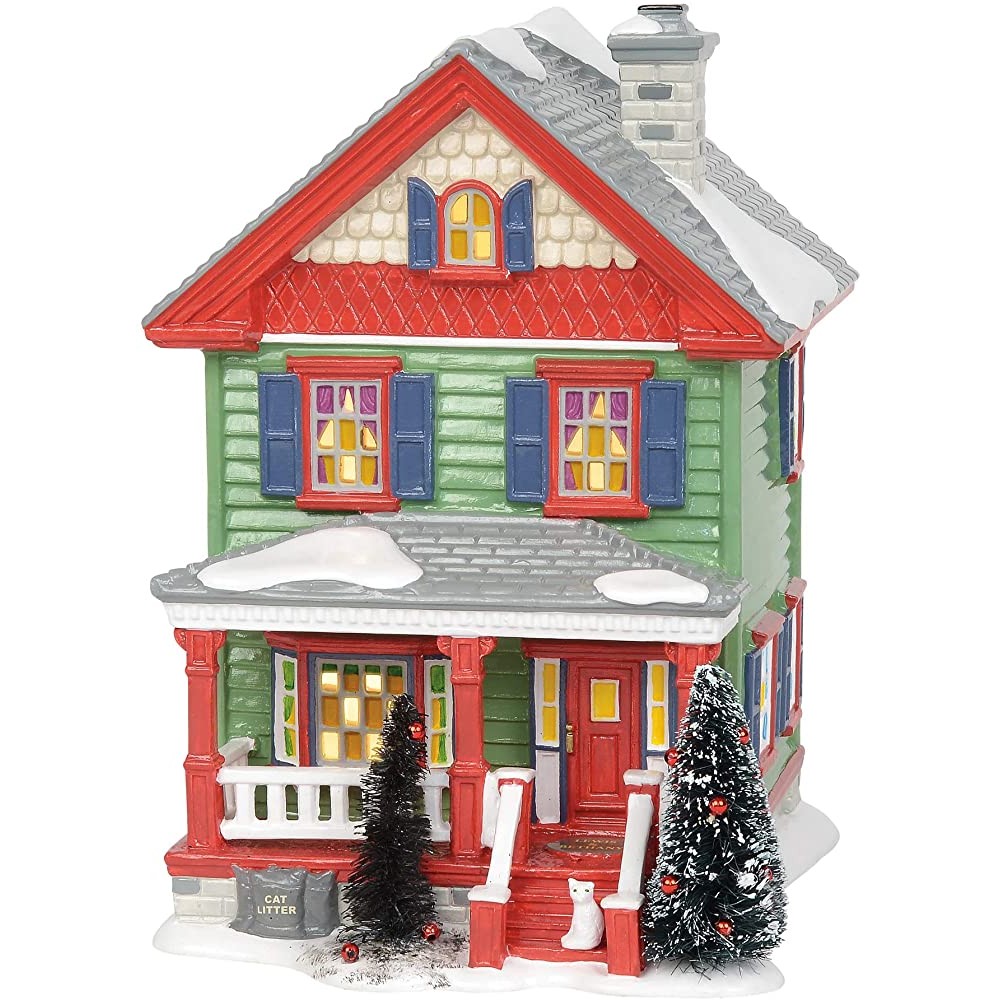 Department 56 Original Snow Village National Lampoon's Christmas Vacation Aunt Bethany's House Lit Building 8.07 Inch Multicolor - BZNBANXFY