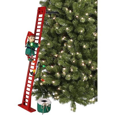 Mr. Christmas 40" Super Climbing Elf inch Red - B71DFNGAM