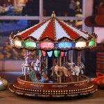 Mr. Christmas Marquee Deluxe Carousel One Size Multicolor - B7LVS85CV