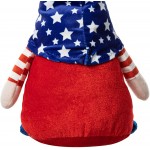 Glitzhome National Day Fabric Gnome Decor Set of 3 Cute Patriotic Gnome Doll Elf Standing Decor 4th of July Table Collectible Ornaments Gnome for Independence Day Home Decor 17”H - BHGQDB9P2