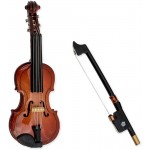 Violin Music Instrument Miniature Replica with Case Size 3 in. - B1SJTWJ15