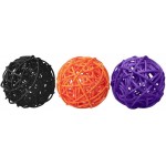 24 Pieces Mixed 3 Colors Wicker Rattan Balls Decorative for Vase Fillers,Bird Toys,Garden,Party,Wedding,Table Decoration,1.8 InchBlack Orange Purple - B8XM7C6R7