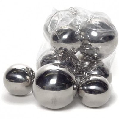 American Chateau 2.5" Metal Stainless Steel 6Pc Decorative Balls Assorted Size Urban Modern Decor - BM4ZYH1WF