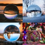 Amlong Crystal Clear Crystal Ball 110mm 4.2 inch with Dolphin Stand and Gift Package for Decorative Ball Lensball Photography Gazing Divination or Feng Shui and Fortune Telling Ball - BBF0HVOKE