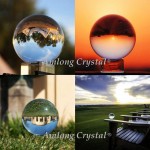 Amlong Crystal Meditation K9 Crystal Ball 3.25 inch 80mm Diameter for Photography Lensball Decorative Ball with Free Crystal Stand and Gift Box Clear - B8FPR0BDV