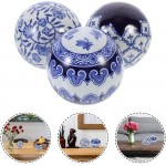 BESPORTBLE 3pcs Ceramics Balls Decorative Porcelain Ball Set Desktop Decoration for Home Office Housewarming GiftRandom Style - BEZWJI3NE
