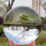 Decor Stone 80mm Clear Glass Crystal Ball Healing Sphere Photography Props Sartificial Crystal Decorative Balls Size: 30mm - BC7K7HHNL