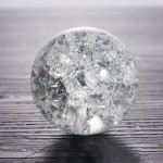 JINGLIANG Glass Crystal Ball 30mm Ice Crack Ball Fountain Bonsai Water Feature Decorative Ball Ornaments Accessories Rockery Ornaments - BUGLF0N6L