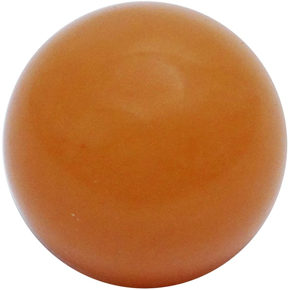 Reikiera Stone Ball Natural Orange Aventurine Stone Gemstone Sphere Energy Generator Crystal Healing Gift - BN9MF71SA
