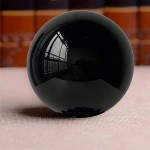 RUTILY Obsidian Crystal Ball with Stand,100 mm 3.94 Natural Black Crystal Ball for Scrying Meditation Crystal Healing Divination Sphere Home Decoration W Luxury Gift Box Black - B22GSFZ62