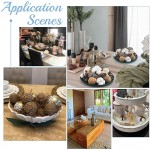 SUPERFINDINGS 10Pcs 3 Style 2.2-2.5inch Decorative Balls Set Include 8pcs Hemp Rope Knitting Ball and 2pcs Aquatic Plant Knitting Ball for Vase Fillers Table Decor Party Decoration - B4T1FW7PN