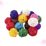 ULTNICE 100pcs Natural Rattan Wicker Balls Decorative Hanging Balls Vase Fillers Sphere Orbs Christmas Tree Decoration for Home Party Decor Crafts Pet Bird Toys Mixed Color - BXVVUMRHS