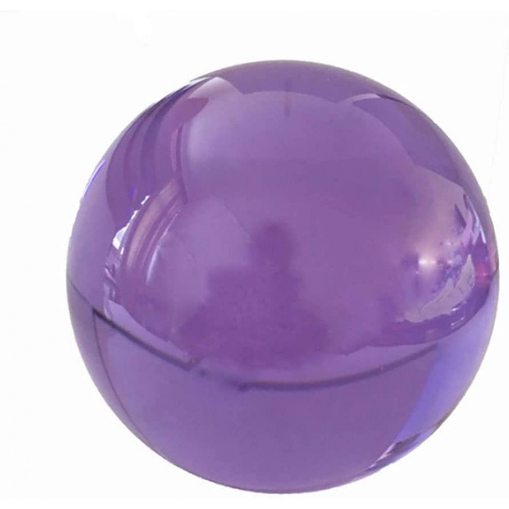 Whyzb Crystal Ball Purple 80mm Feng Shui Crystal Gazing Sphere Ball for Photo Booth Props and Party Decorations Decorative Balls - BN8QLIBUB