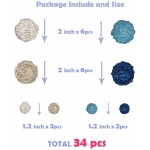 Wicker Rattan Balls 34Pcs,Decorative Orbs for Home Table Wedding Party Craft - B91O006RB