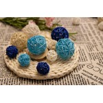 Wicker Rattan Balls 34Pcs,Decorative Orbs for Home Table Wedding Party Craft - B91O006RB