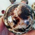 xilinshop Fortune Telling Ball Natural Grey Opal Stone Crystal Ball Sphere Home Decorated Stones Sphere Decorative Ball Size : Diameter 50-55mm - B1U8Y3BCC
