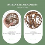 Yardwe 8pcs Decorative Balls for Bowl Centerpiece Rattan Balls Wicker Balls Decorative Twig Orbs Spheres Bowl Fillers Vase Fillers Home Decor - BHAX1N5QR