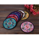 Ambielly Drinks Coasters ,Vintage Ethnic Floral Fabric Coasters Bar Coasters Cup Coasters for Friends,Housewarming,Party,Living Room Decor 10pcs Set 5.12 13cm Mixed Colors - BV2QY8XSA