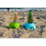 Beach Coasters Beach Sand Coasters Drink Cup Holders Beach Vacation Accessories Multifunctional Beverage Holder Multicolor 5 Pack - BKXO9SZQS