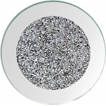 GIMORRTO Glass Mirrored Coaster Crushed Diamond Cup Mat Decor on Tabletop for Restaurant Kitchen bar Dining Table 1 4x4in - BRY7MB46K
