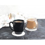 MT Products 4” Round Blank Medium Weight Off-White Cardboard Coasters for Your Beverages 125 Pieces - B0G3YLBSN