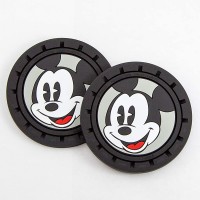 Plasticolor 001968R01 Disney Mickey Mouse 2pc Auto Coasters for Cars Trucks or SUV's - BUXFU6NEE
