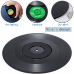 Record Coasters for Drinks Funny Absorbent Novelty 6 Pieces Vinyl Disk Coasters Effective Protection of The Desktop to Prevent Damage- 4.1 Inch Size by ZAYAD - BUENLOS4I