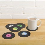 Spinning Hat Retro Vinyl Coasters - BFO4OXKM3