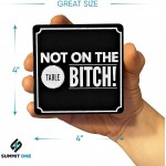 Summit One Funny Coasters for Drinks Set of 10 4 x 4 Inch 5mm Thick Bar Accessories for The Home bar Set Absorbent Felt Drink Coasters The Ideal Man cave Accessories - BS273NLIO