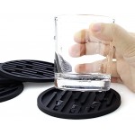 wplhb Drinks Coasters Coasters for Drinks Absorbent with Holder Set of 6 Soft Silicone Coasters Dishwasher Safe Coasters Coasters for Coffee Table Bar Non-Slip Coasters - BD9S9K2GG