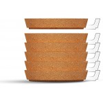 ZESPROKA Set of 6 Cork Coasters for Drinks 4 Inches - BY8A939TT