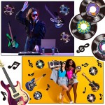 40 Pieces Music Party Decorations Musical Notes Silhouettes Record Cutouts Rock and Roll Record Cutouts Guitar Cutouts 50's Theme Party Baby Shower School Bulletin Board Craft Decor - BE5FFBZXF