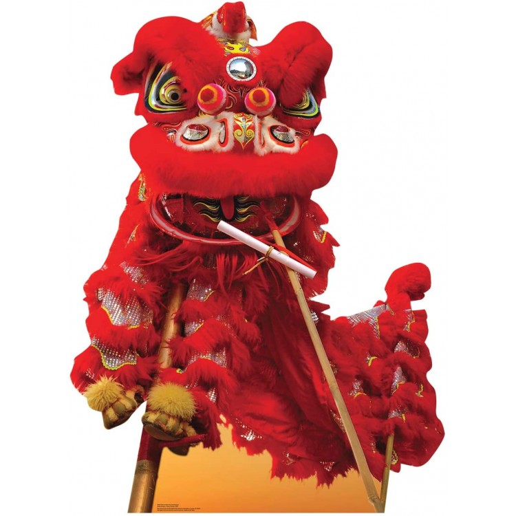 Advanced Graphics Chinese New Year Red Dragon Life Size Cardboard Cutout Standup - BTQHVN5XV