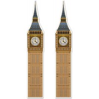 Beistle  2Piece Jointed Big Ben Cutouts 71" Multicolored - BPMI0ES8X