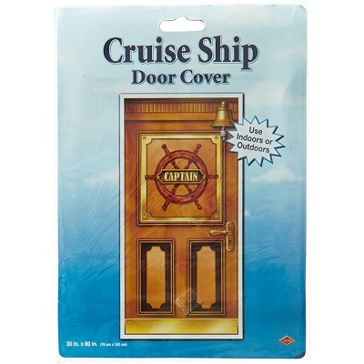 Cruise Ship Door Cover Party Accessory 1 count 1 Pkg - B1KENE2SR