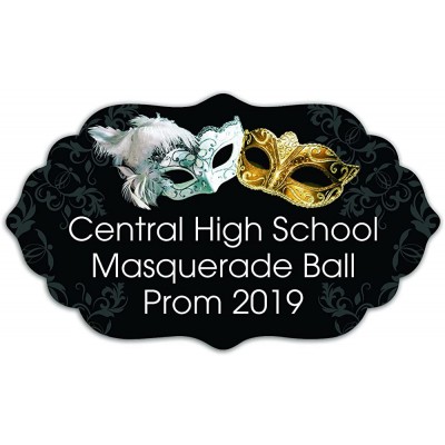 Personalized Masquerade Ball Cardboard Arch Sign Party Decor 1 Piece - BWUJLW4VQ