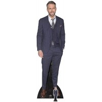 STAR CUTOUTS CS704 Celebrity Standee Ryan Reynolds Lifesize Cardboard Cutout Smart Casual Suit Cut Out 188cm Tall 188 x 55 x 188 cm Multi-Colour - BC636OHPT