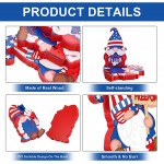 3 Pieces Patriotic Table Decorations American Gnome Wooden Signs Wood Freestanding Table Centerpieces for American Independence Day Memorial Day Veteran Day Party Decor Classic Style - BF9ZK418S