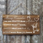 6x 12 Kids & Friends Gifts- Wood Plank Design Hanging Sign Plaque Inspirational Gift for Kids or Fiendss. - BFQIBV04W