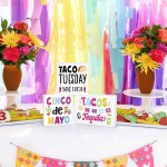 Cinco de Mayo Decorations Fiesta Party Tired Tray Wooden Sign Taco Tuesday Mexican Themed Margarita Bar Cocktail Decor Rustic Farmhouse Home Party Supplies Set of 3 - BT8PYD7AC