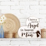Jetec Bereavement Gift Sympathy Memorial Decor Sign Mother's Day Memorial Sign for Loss of Mother Grief Funeral in Memory of Loved One Condolence Remembrance Sorry for Loss Loving Mom - BEY5CU2I8