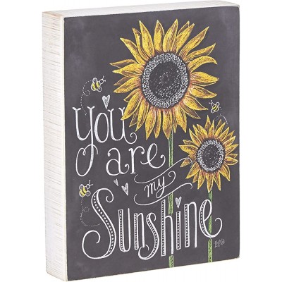 Primitives by Kathy Chalk Sign Sunflowers You Are My Sunshine 26853 - B4LCP5RPI