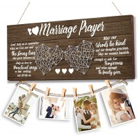 Wedding Gifts Bridal Shower Gifts for Bride and Groom Engagement Gifts for couple Anniversary Gifts Valentine‘s Day Present for Husband and Wife Newlywed Marriage Prayer Photo Holder - BO1I0RR5N