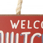 Welcome to Camp Quitcherbitchin 4x10 Hanging Wooden Sign by My Word! - BGLC15MJY