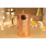 Aatm Pure Copper Plain Jug Utensil Drinkware Best For Home & Office Decoration & Gift Purpose 8 Inch - BHQFLOG0P