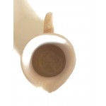 Handpainted Ceramic Beige Jug Decorative Portuguese Pottery Handmade - BXJ4JAG16