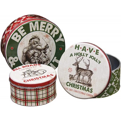 Hearthside Collection The 3 Set Be Merry & Bright Canisters - BQVX888UD