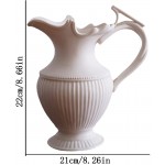 klm Classic Vintage Ceramic Pitcher Vase,Leakproof Rustic Flower Pitcher Jug,Beautiful Decorative Bouquet Frame,for Bathroom,Living Room,Bedroom Kitchen Decor. - BKD8DFK84