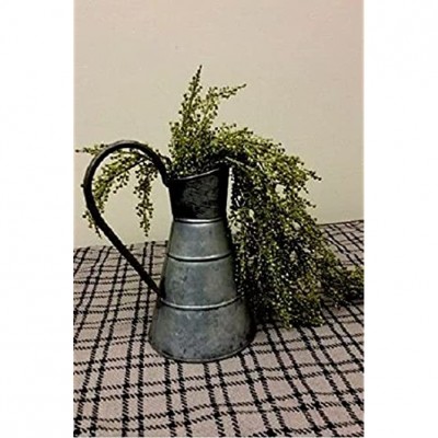 Metal Dairy Milk Pitcher French Country Farmhouse Rustic Vintage Look Vase Home and Garden - BBXMGT031
